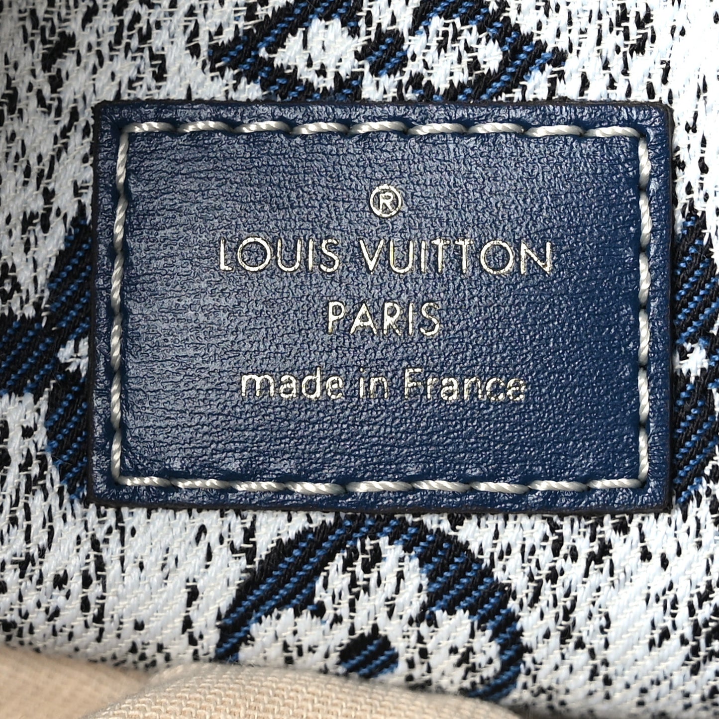 Monogram Jacquard Denim Onthego MM Bleu