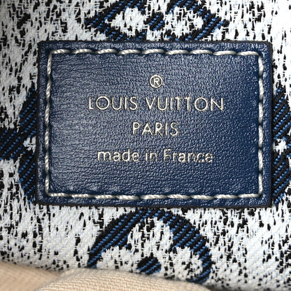 Louis Vuitton Monogram Jacquard Denim Onthego MM Bleu 6 of 8