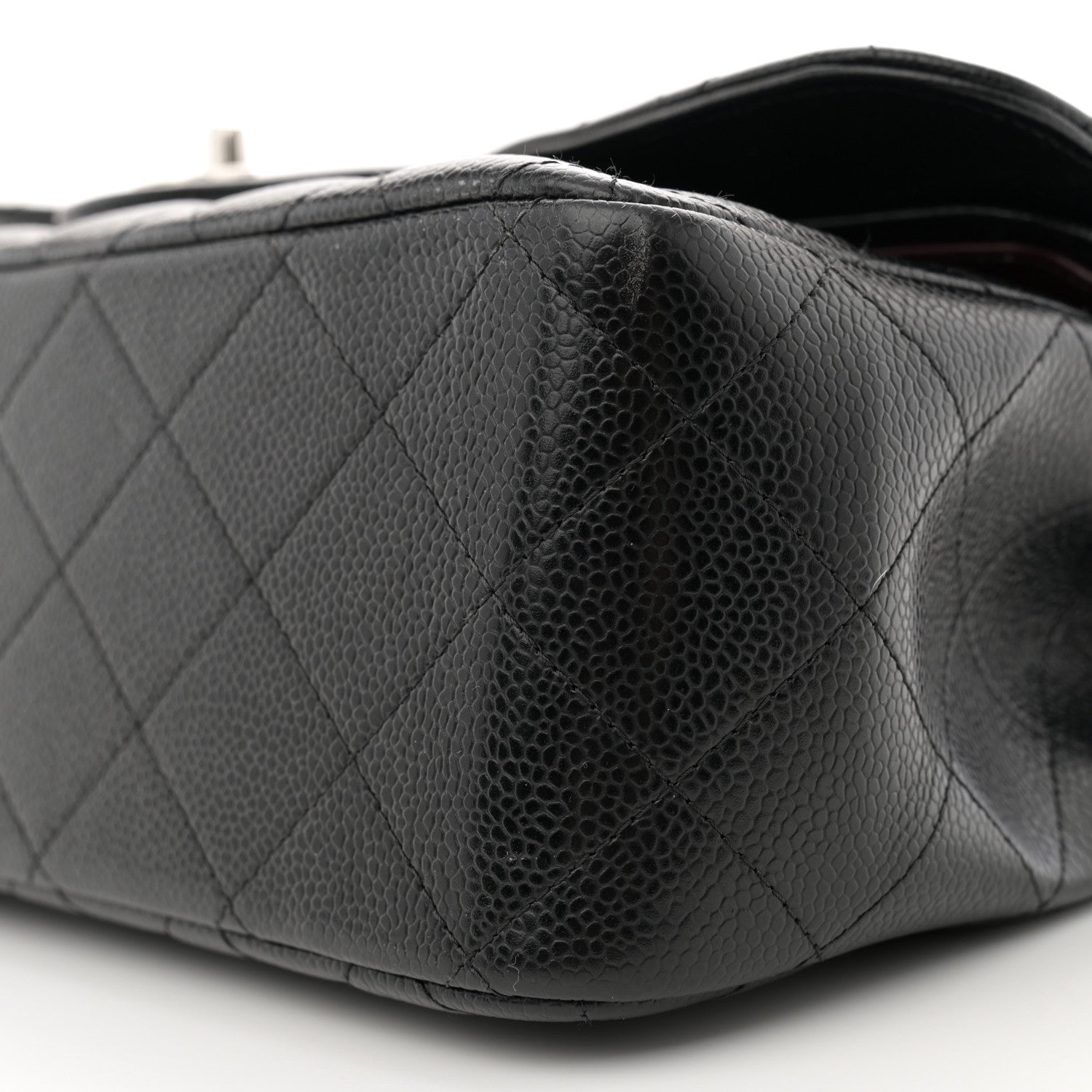 Chanel Caviar Quilted Jumbo Double Flap Black 10 of 15