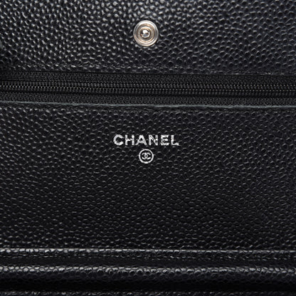 Chanel Caviar Quilted Wallet On Chain WOC Black 8 of 12