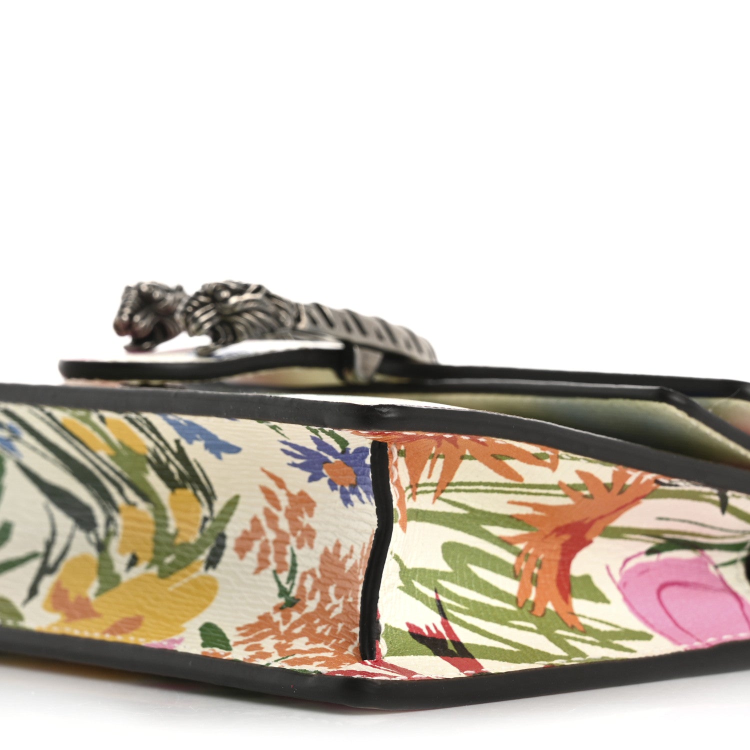 Gucci X KEN SCOTT New Shangai Calfskin Jardin D'Avril Floral Print Super Mini Dionysus Shoulder Bag Ivory Pink 9 of 10