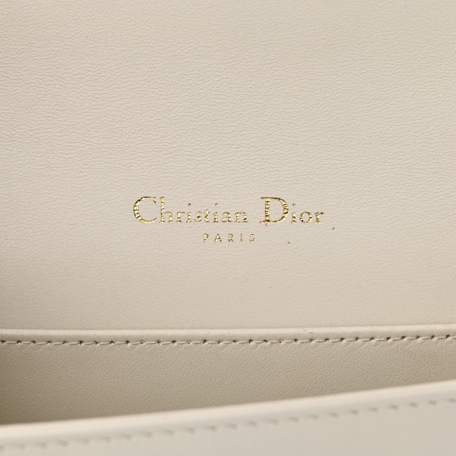 Christian Dior Lambskin Cannage Lady Dior Pouch Latte 7 of 11
