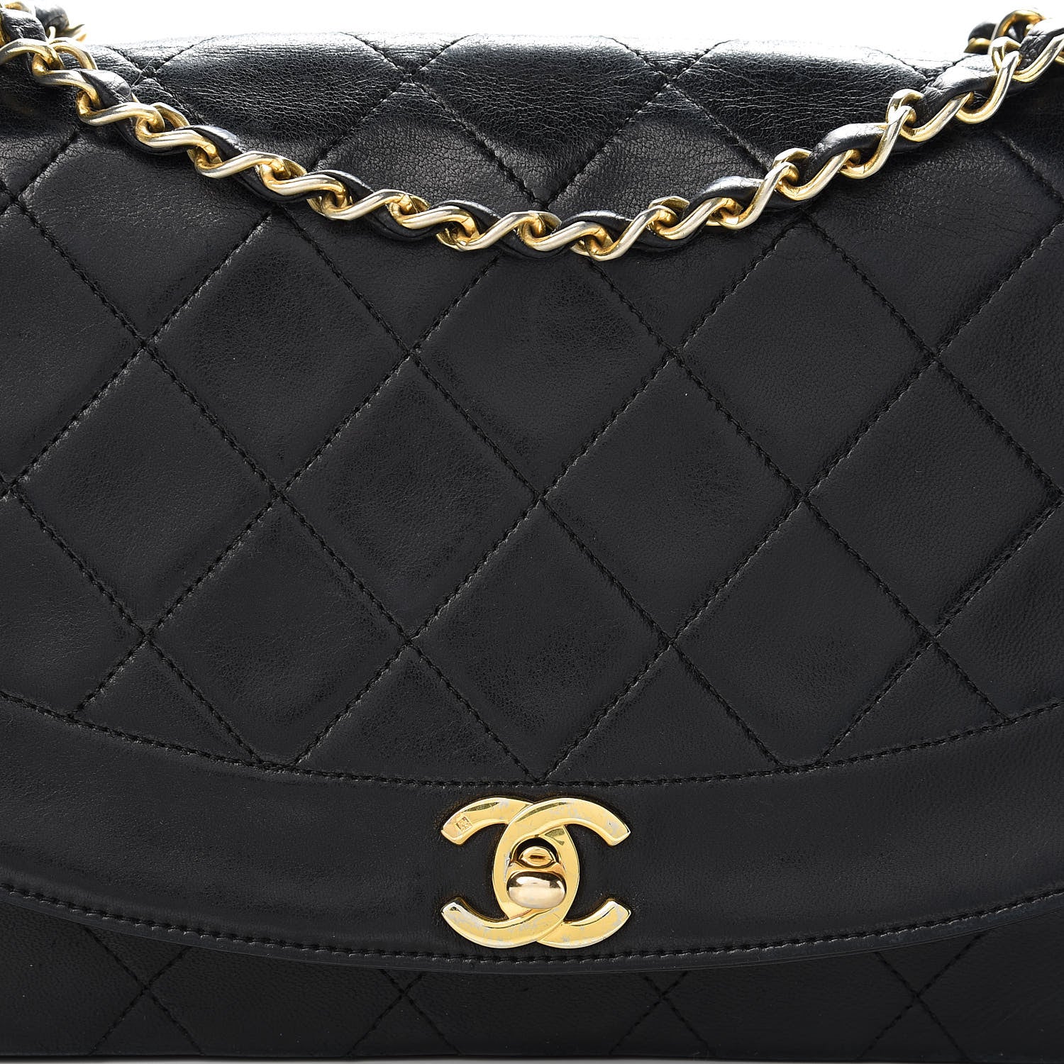 Chanel Lambskin Quilted Medium Single Flap Black 9 of 17