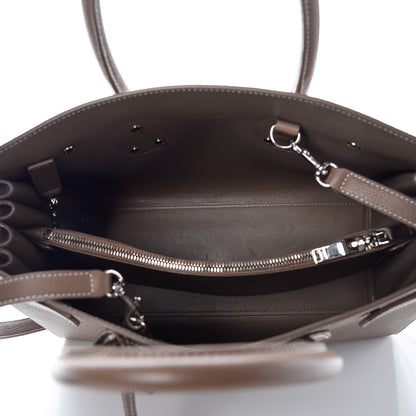 Saint Laurent Grained Calfskin Topstitch Small Sac De Jour Cognac 6 of 9