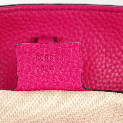 Gucci Cellarius Calfskin Medium Soho Chain Shoulder Bag Bright Bouganville 6 of 6