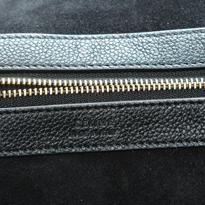 Celine Soft Grained Calfskin Medium Belt Cabas Phantom Black 6 of 6