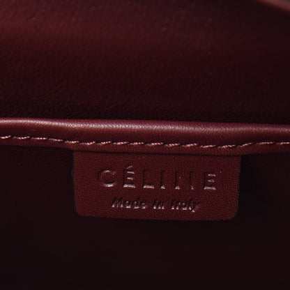 Celine Smooth Calfskin Goatskin Nano Luggage Burgundy 7 of 9