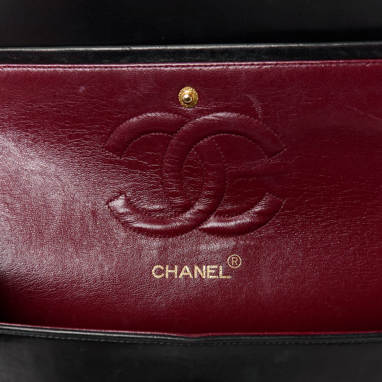 Chanel Lambskin Quilted Medium Double Flap Black 6 of 14