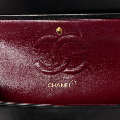 Chanel Lambskin Quilted Medium Double Flap Black 6 of 14