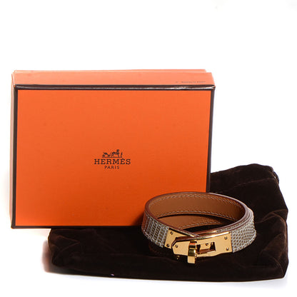 Hermes Niloticus Lizard Kelly Double Tour Bracelet S Ficelle 4 of 9