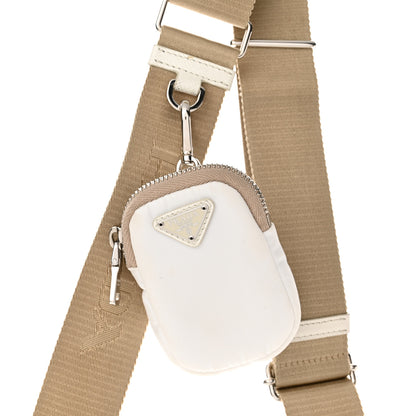 Prada Nylon Re-Edition 2005 Shoulder Bag White 9 of 12