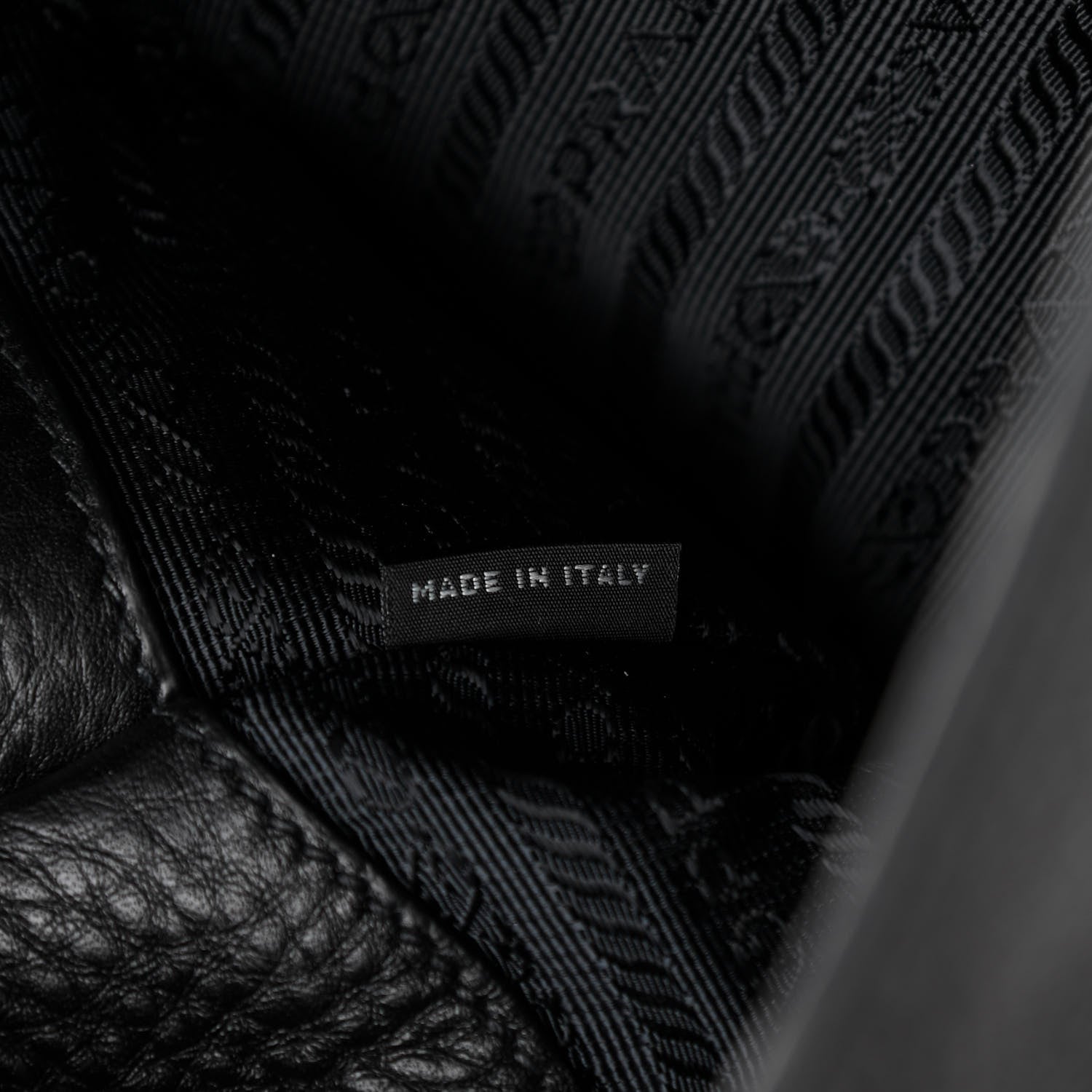 Prada Vitello Daino Tote Black 9 of 14