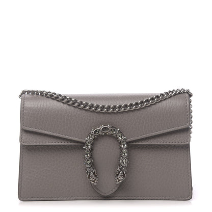 Gucci Dollar Calfskin Crystal Super Mini Dionysus Shoulder Bag Dusty Grey Black Diamond 1 of 10