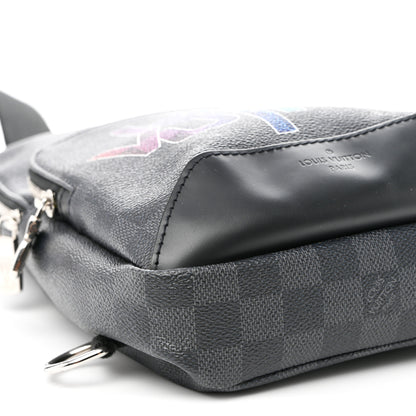 Louis Vuitton Damier Graphite Logo Avenue Sling Backpack Multicolor 9 of 10