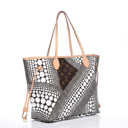 Louis Vuitton Monogram Kusama Waves Neverfull MM White 3 of 7