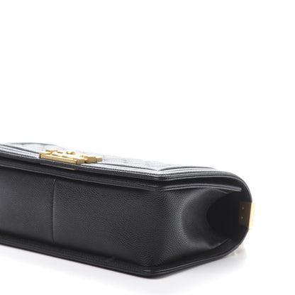 Chanel Caviar Quilted Medium Boy Flap Black 9 of 11