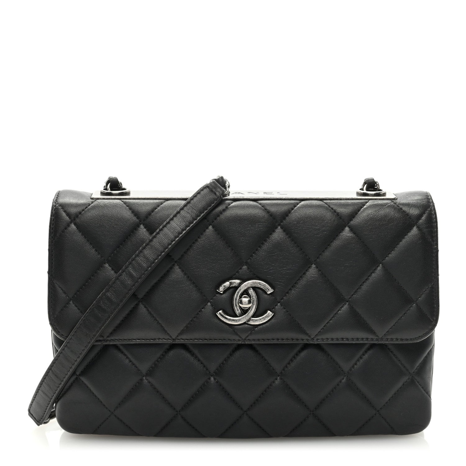 Chanel Lambskin Quilted Medium Trendy CC Flap Black 1 of 9