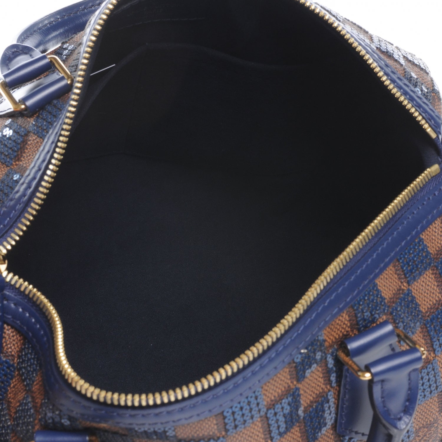 Louis Vuitton Damier Paillettes Speedy 30 Blue 6 of 8