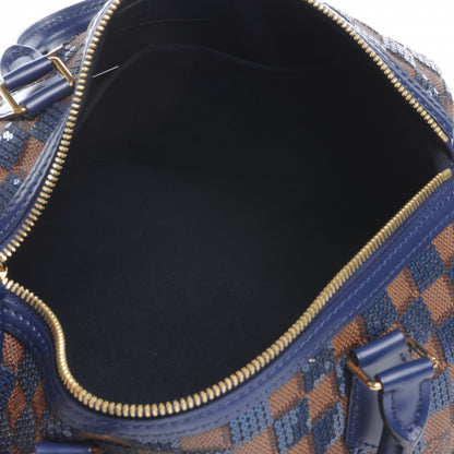Louis Vuitton Damier Paillettes Speedy 30 Blue 6 of 8