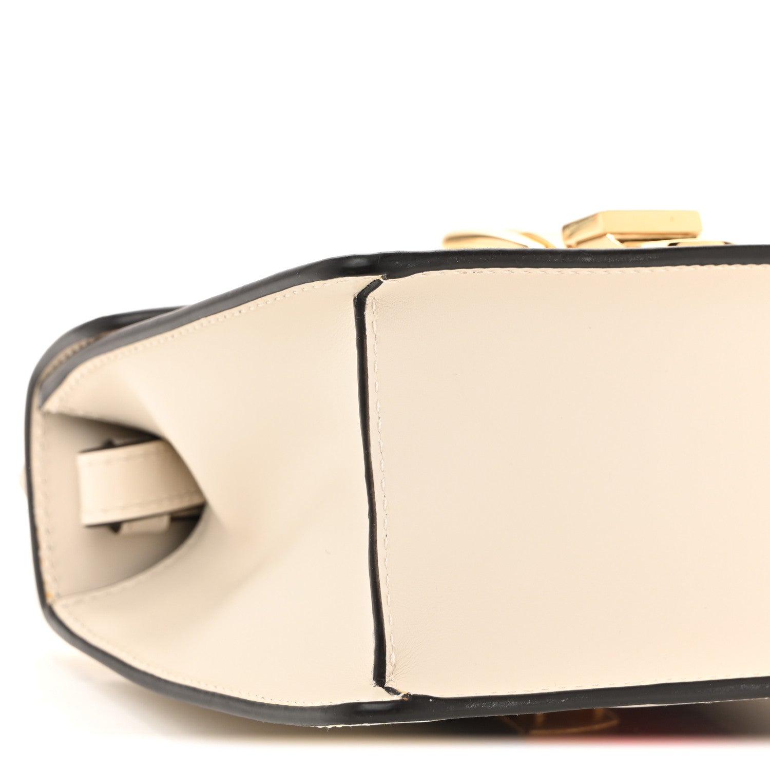 Gucci Calfskin Mini Sylvie Top Handle Bag White 9 of 13