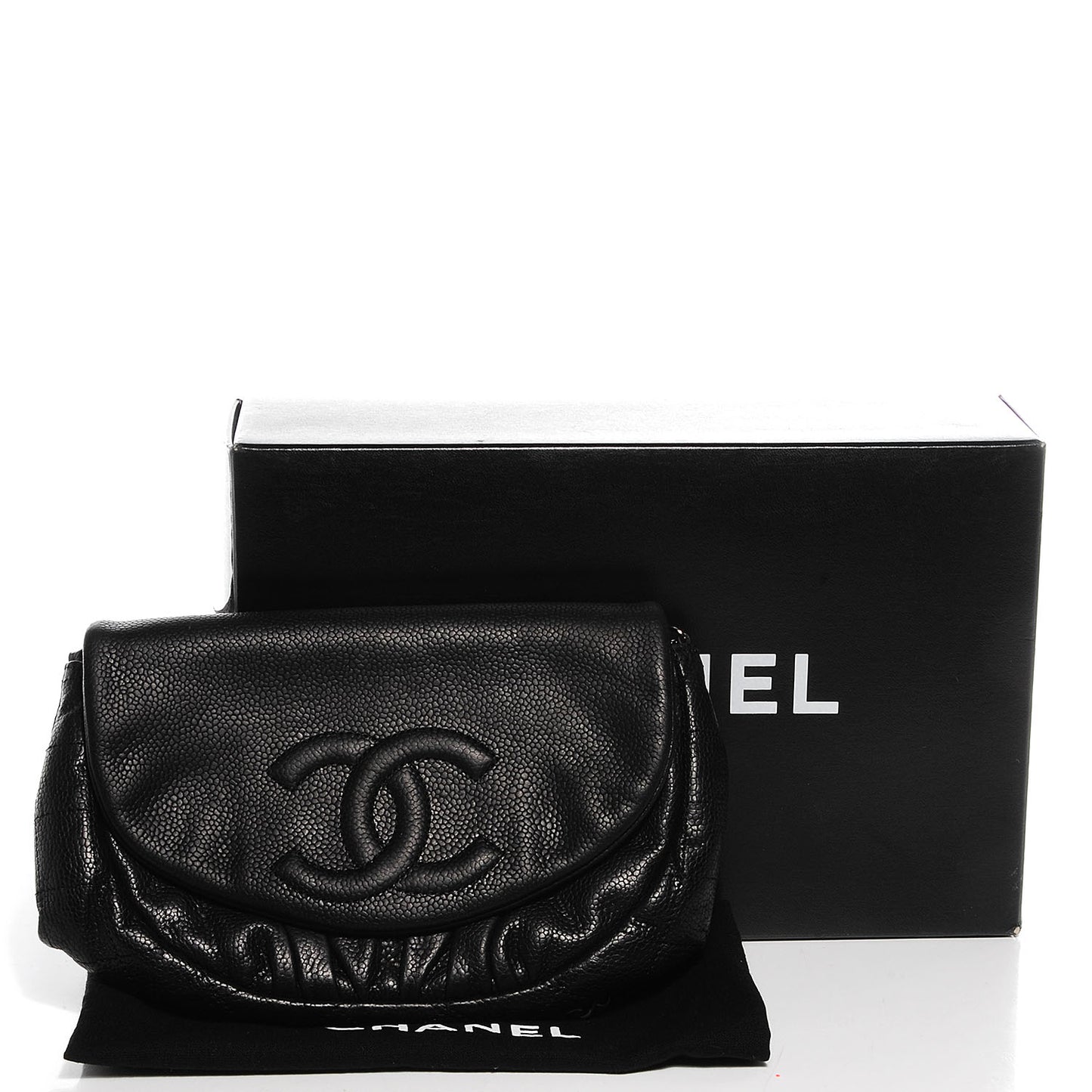 Caviar Half Moon Wallet On Chain WOC Black