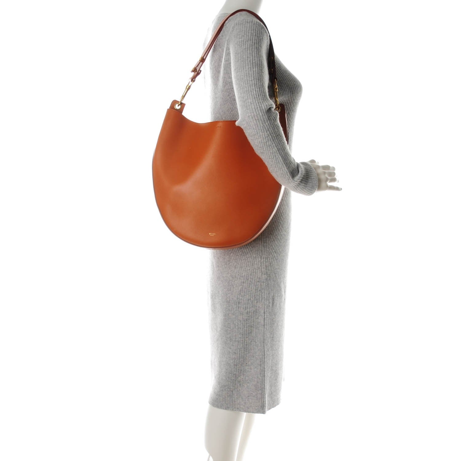 Celine Natural Calfskin Medium Hobo Tan 2 of 9