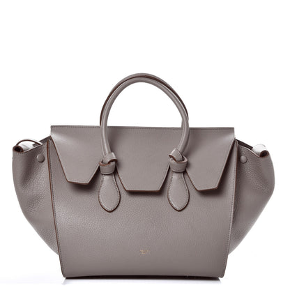 Celine Crisped Calfskin Small Tie Knot Tote Medium Grey 1 of 9