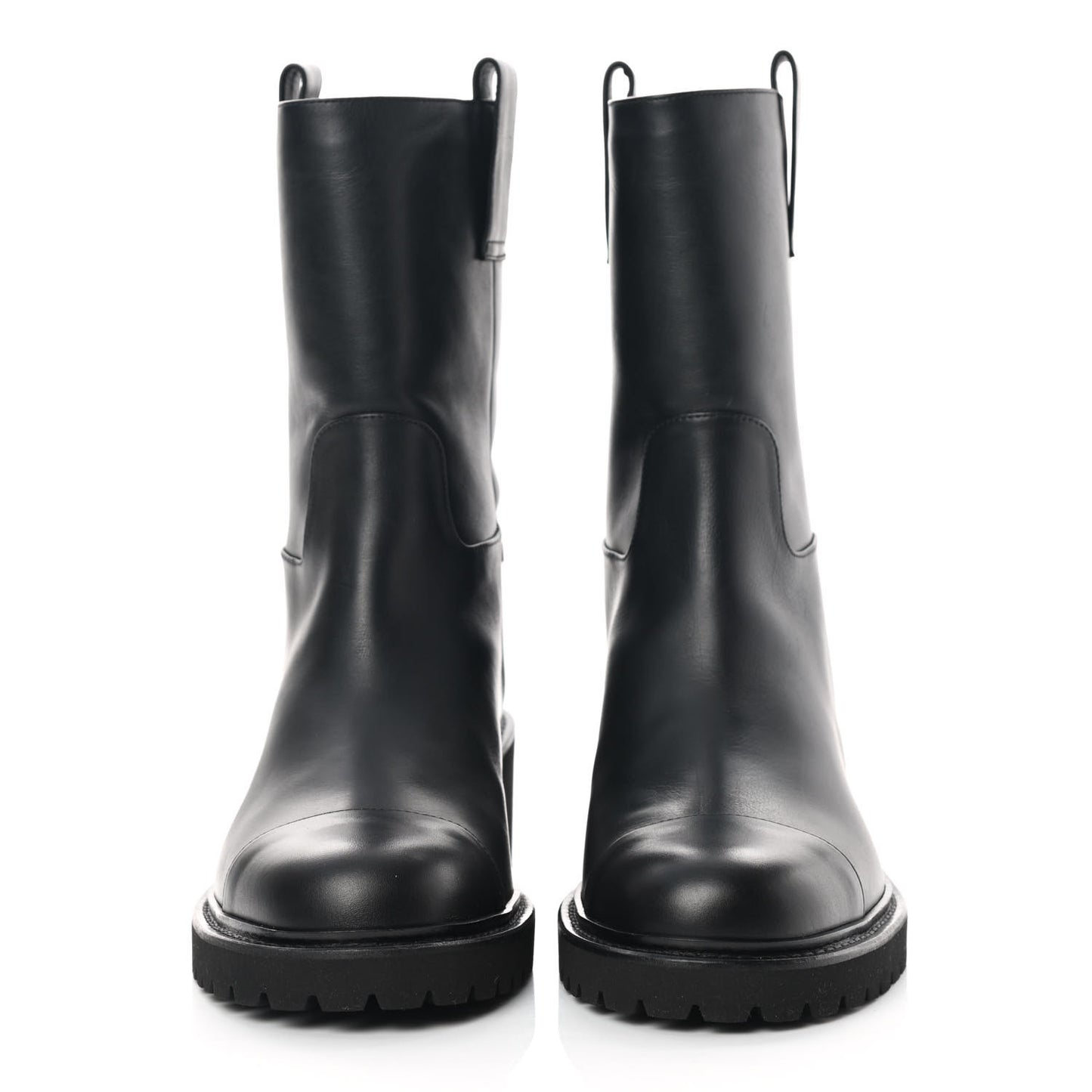 Calfskin CC Ankle Boots 38 Black