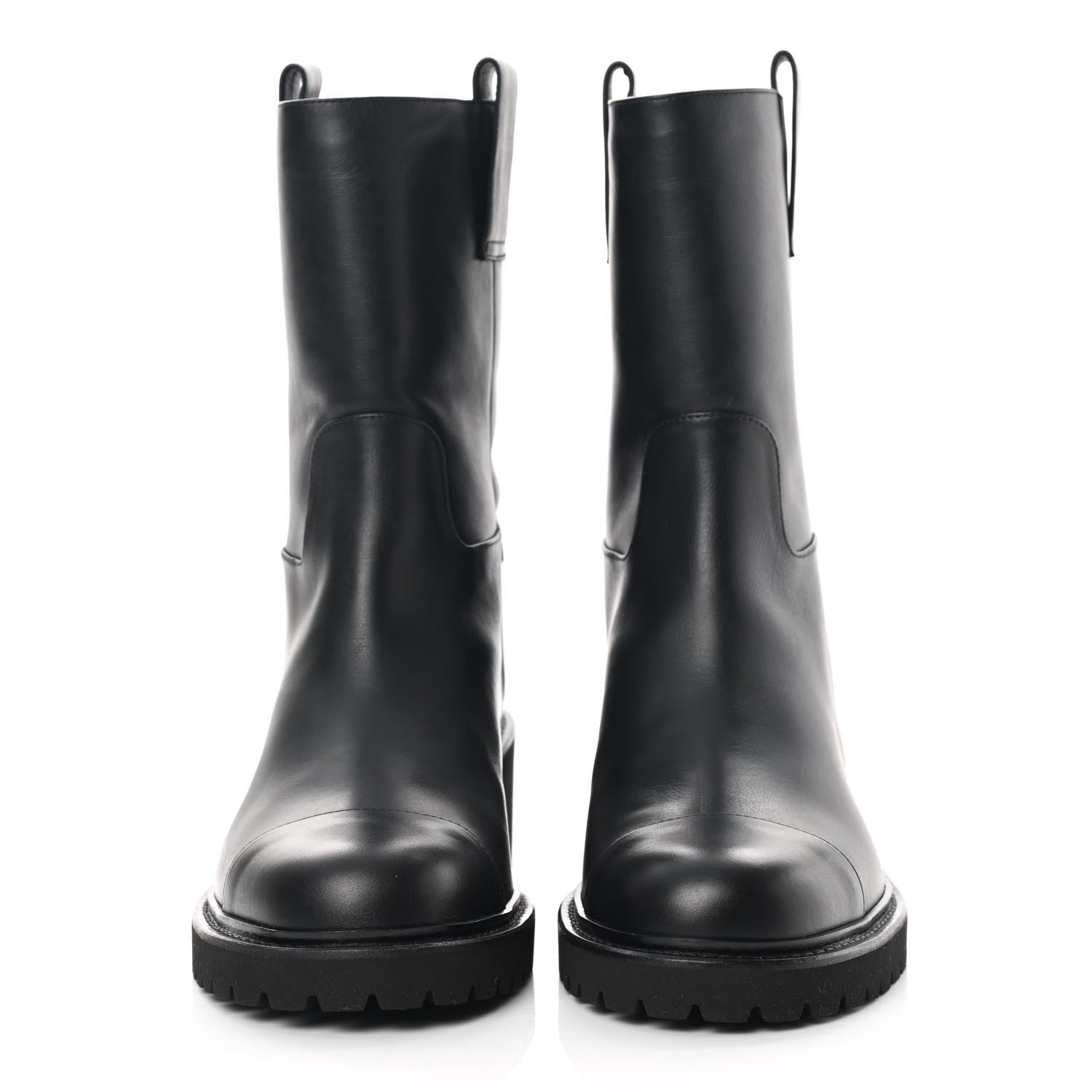 Chanel Calfskin CC Ankle Boots 38 Black 2 of 11