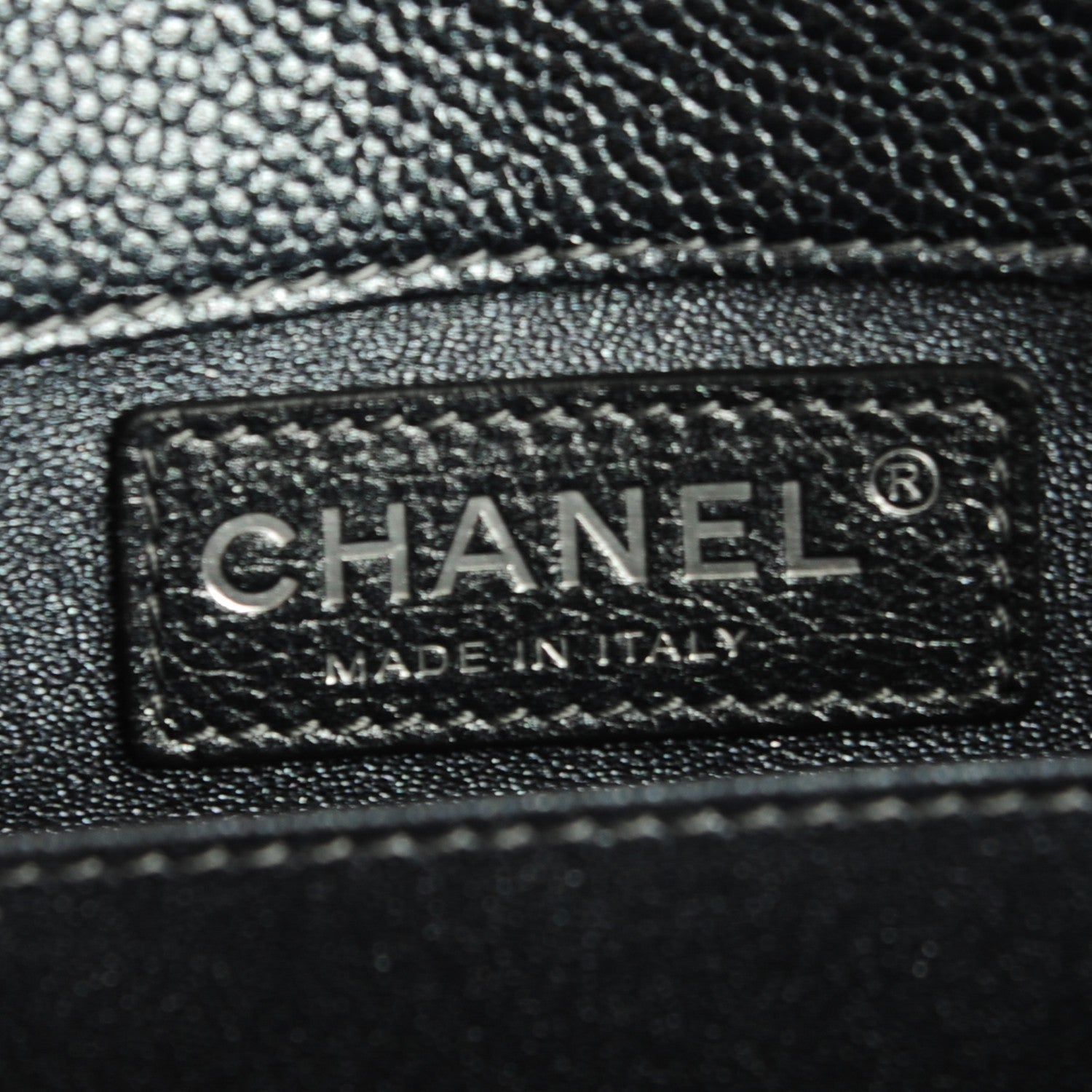 Chanel Metallic Caviar Quilted Extra Mini Flap Dark Grey 7 of 8