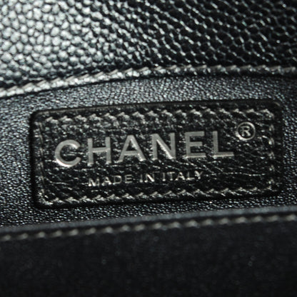 Chanel Metallic Caviar Quilted Extra Mini Flap Dark Grey 7 of 8