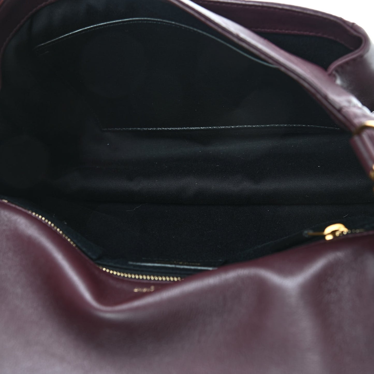Lambskin Matelasse Monogram Medium Niki Chain Satchel Burgundy