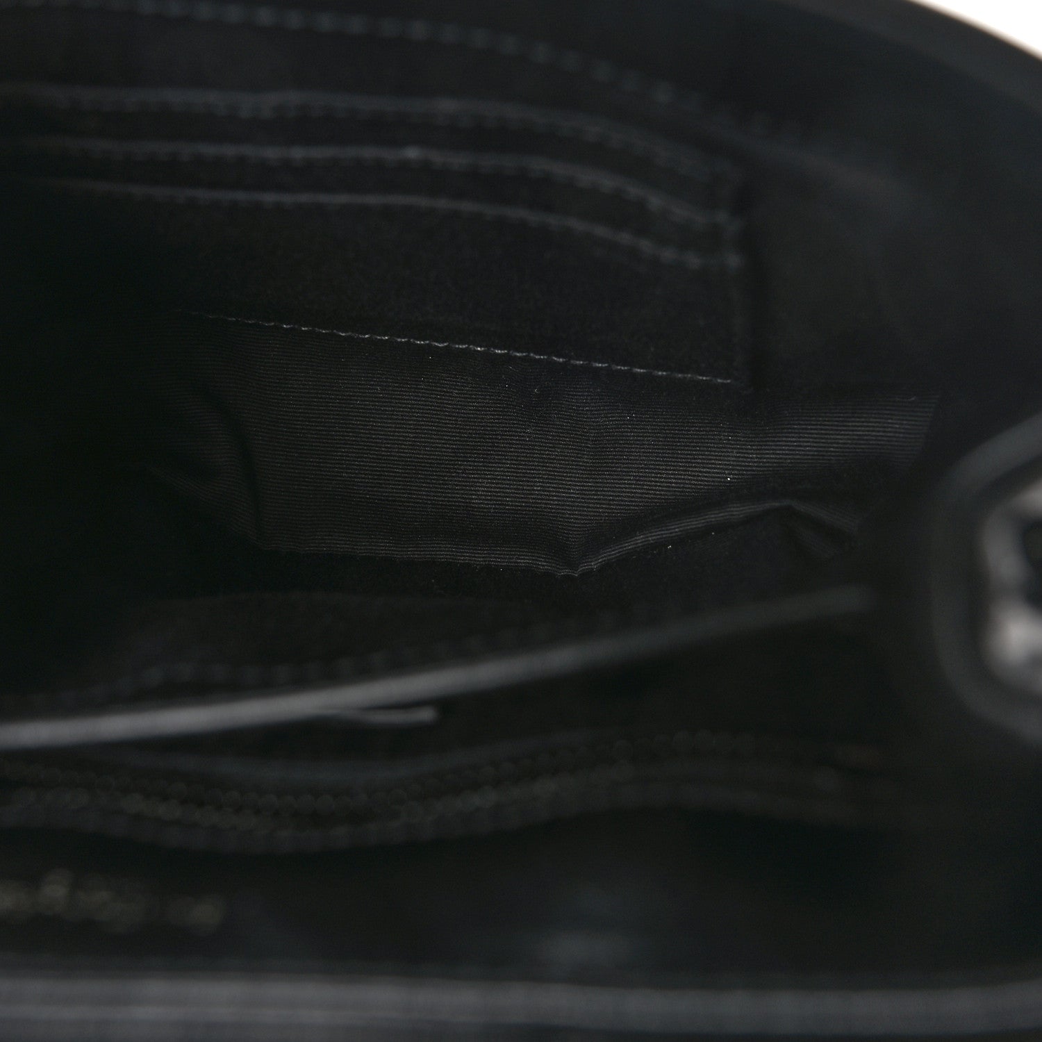Saint Laurent Calfskin Y Quilted Monogram Monochrome Toy Loulou Crossbody Bag Black 5 of 8