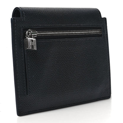 Hermes Epsom Kelly Pocket Compact Wallet Black 3 of 9