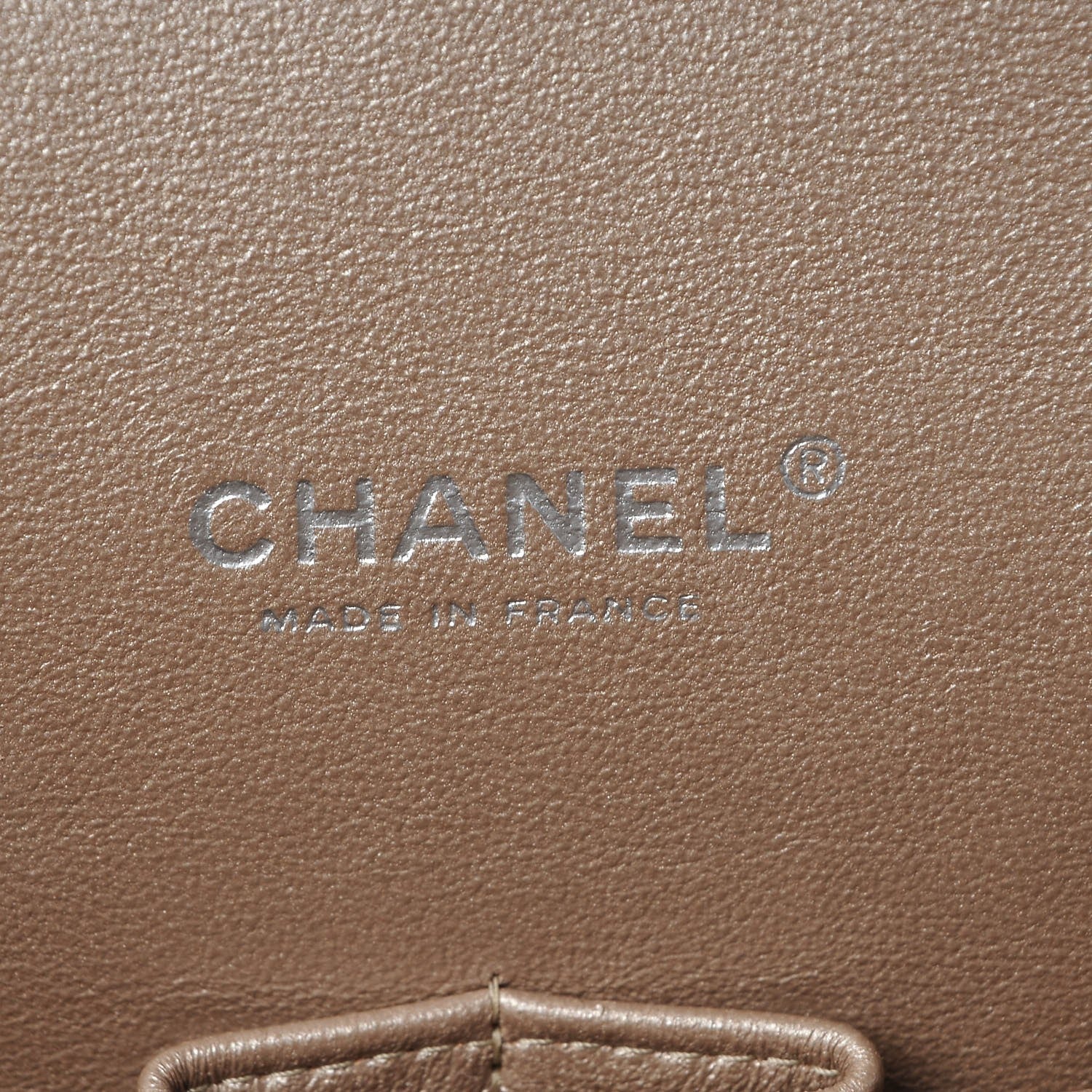 Chanel Metallic Lambskin Quilted Maxi Double Flap Light Gold 7 of 8