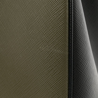 Prada Saffiano Lux Medium Tote Militaire 14 of 14