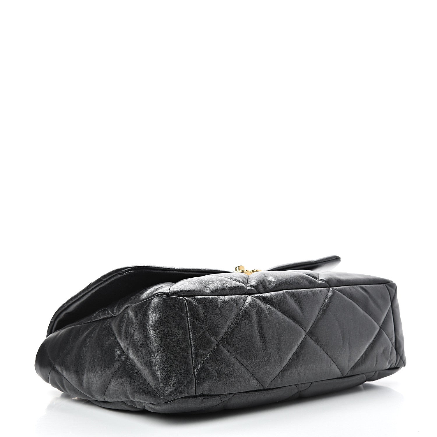 Chanel Goatskin Quilted Maxi 19 Flap Black 3 of 10