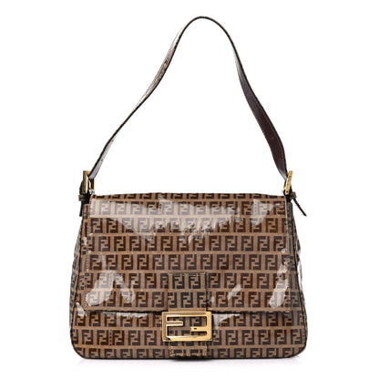 Fendi Vinyl Zucchino Mama Baguette Tobacco 1 of 8