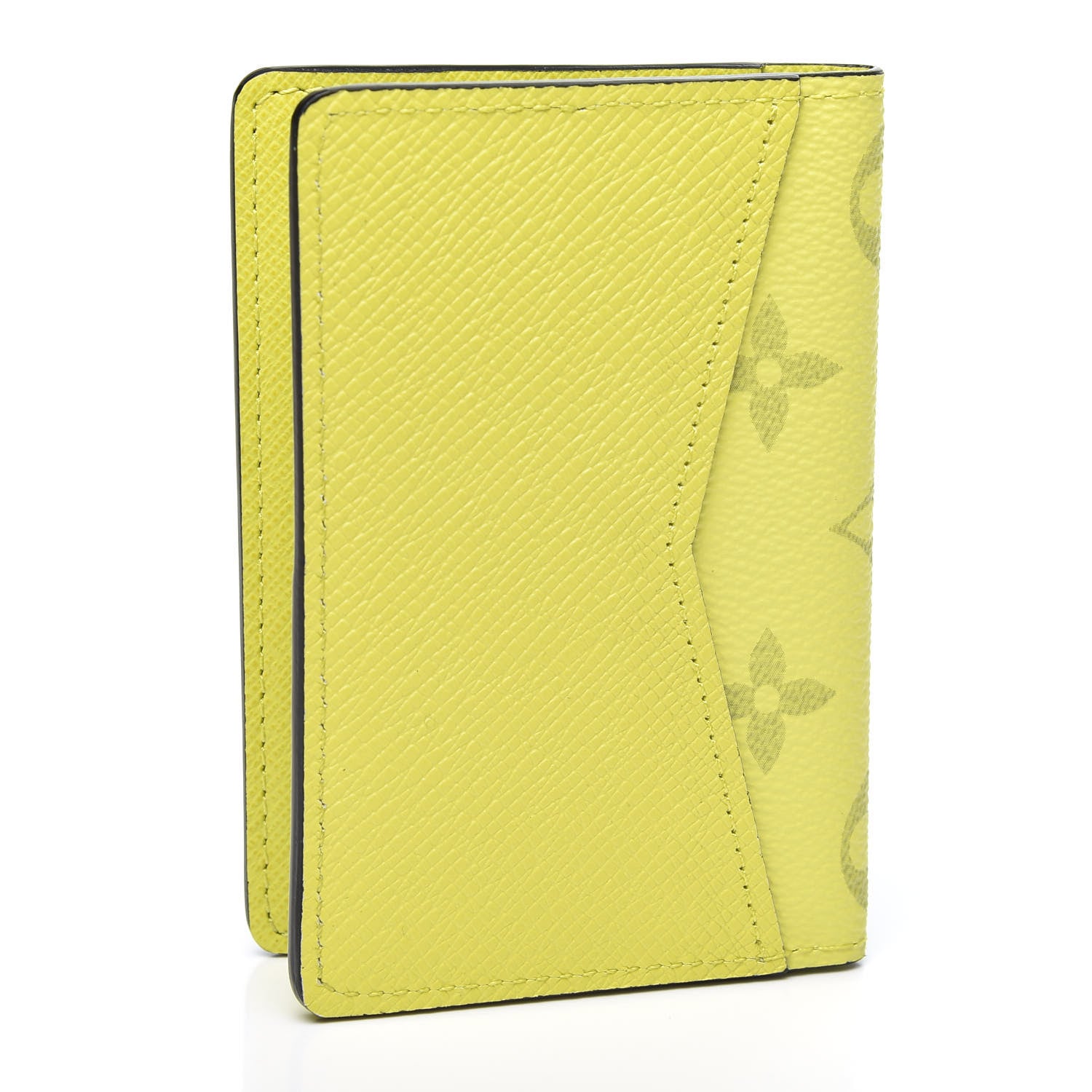 Louis Vuitton Monogram Taiga Pocket Organizer Yellow 2 of 8