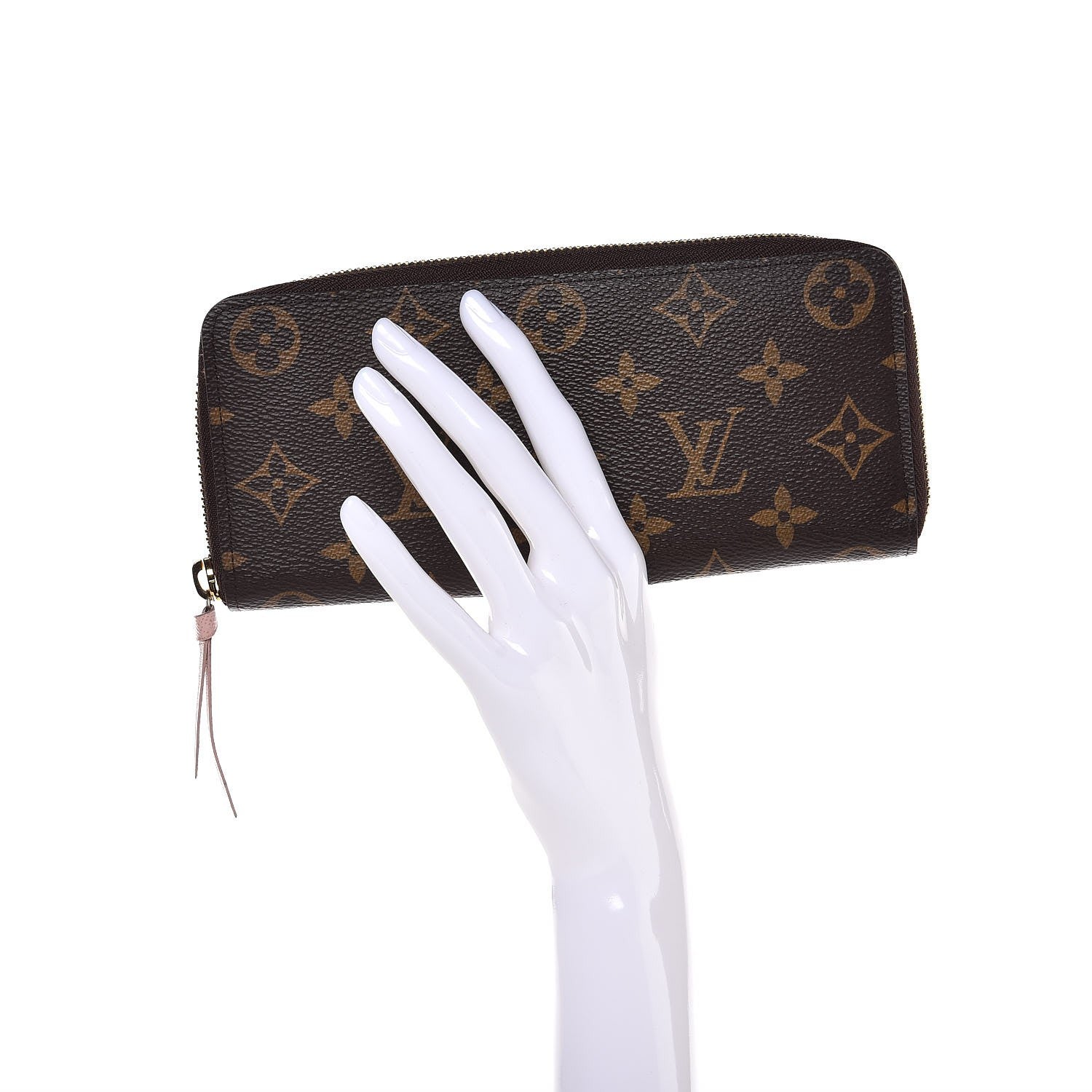 Louis Vuitton Monogram Clemence Wallet Rose Ballerine 2 of 7