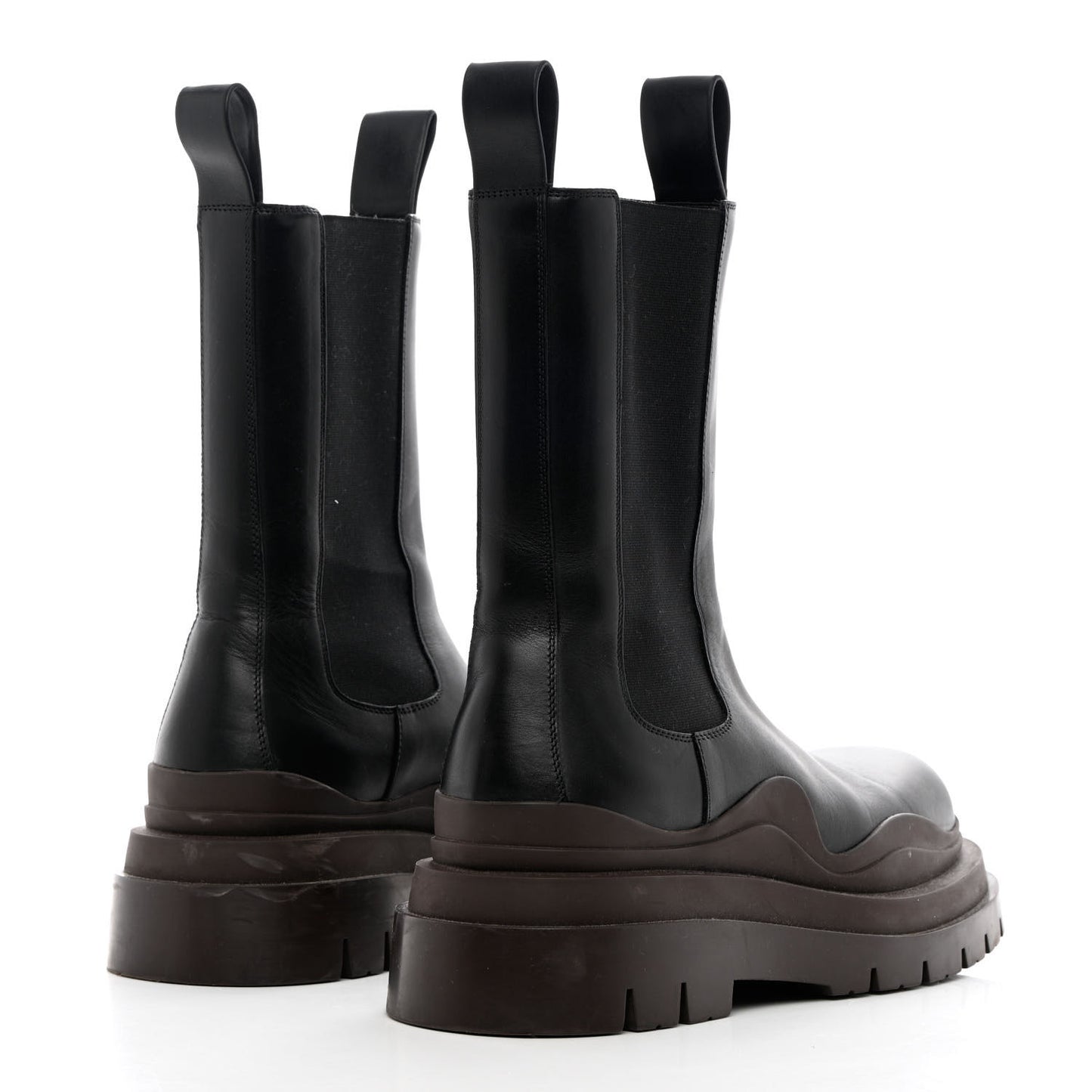 Calfskin Mens The Tire Chelsea Boots 42 Black Camping
