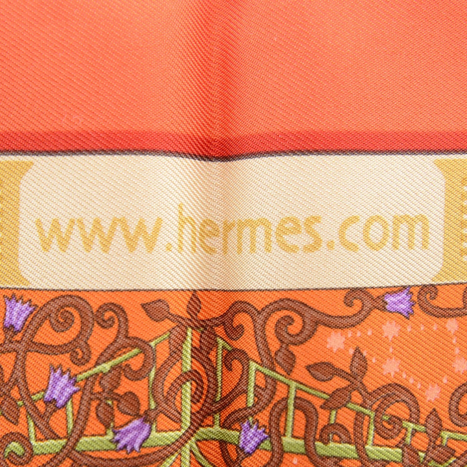 Hermes Silk WWW.HERMES.COM Pocket Square Scarf 5 of 7