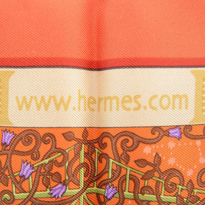 Hermes Silk WWW.HERMES.COM Pocket Square Scarf 5 of 7