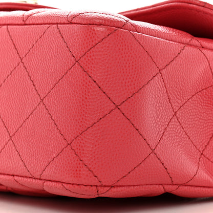 Chanel Caviar Quilted Mini Rectangular Flap Dark Pink 10 of 14