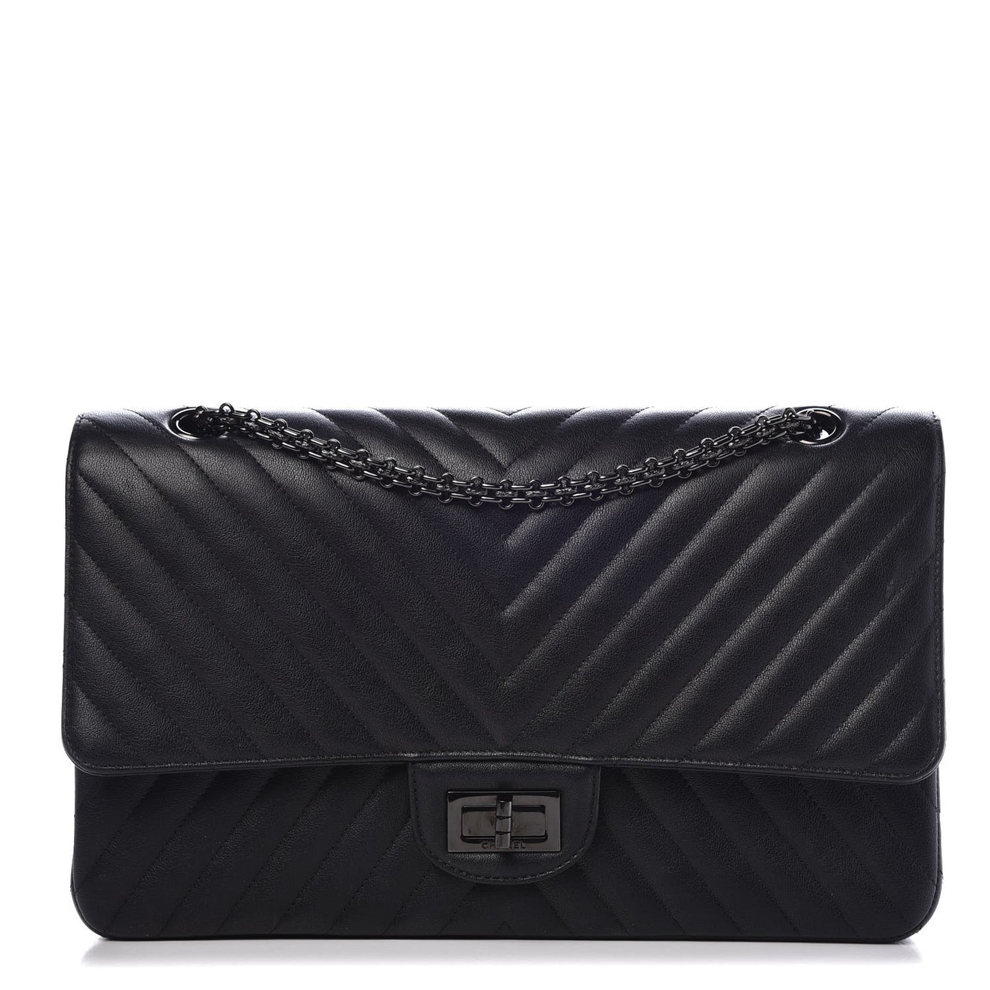 Sheepskin Chevron Quilted 2.55 Reissue 227 Flap So Black