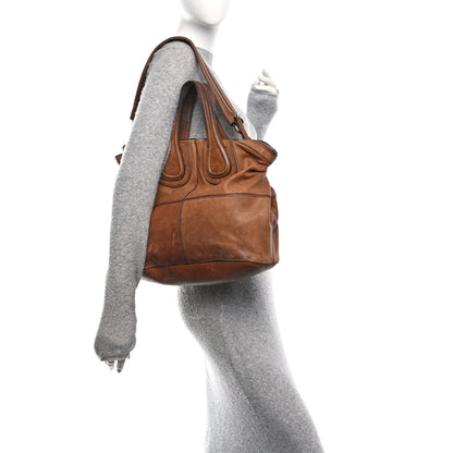 Givenchy Wrinkled Lambskin Medium Nightingale Tan 2 of 10