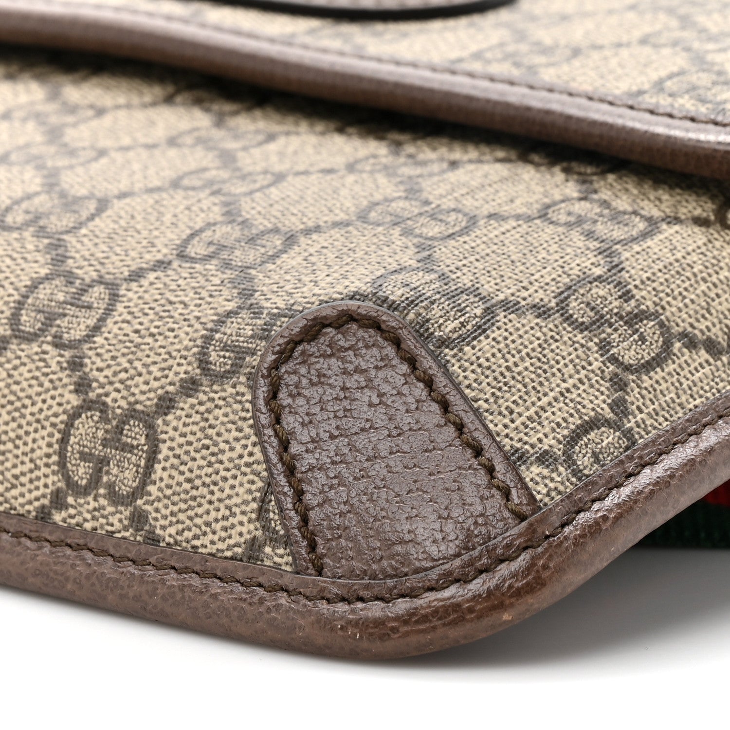 Gucci GG Supreme Monogram Neo Vintage Web Belt Bag Brown 9 of 15