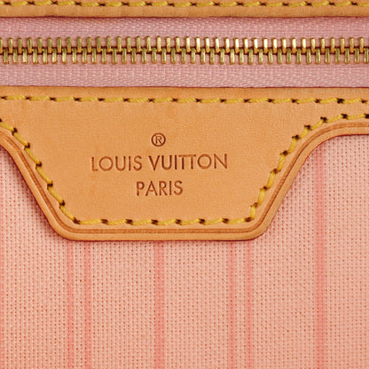 Louis Vuitton Damier Azur Delightful MM Rose Ballerine 6 of 8