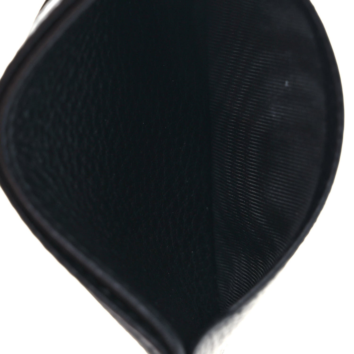 Prada Vitello Grain Metal Card Holder Black 5 of 7