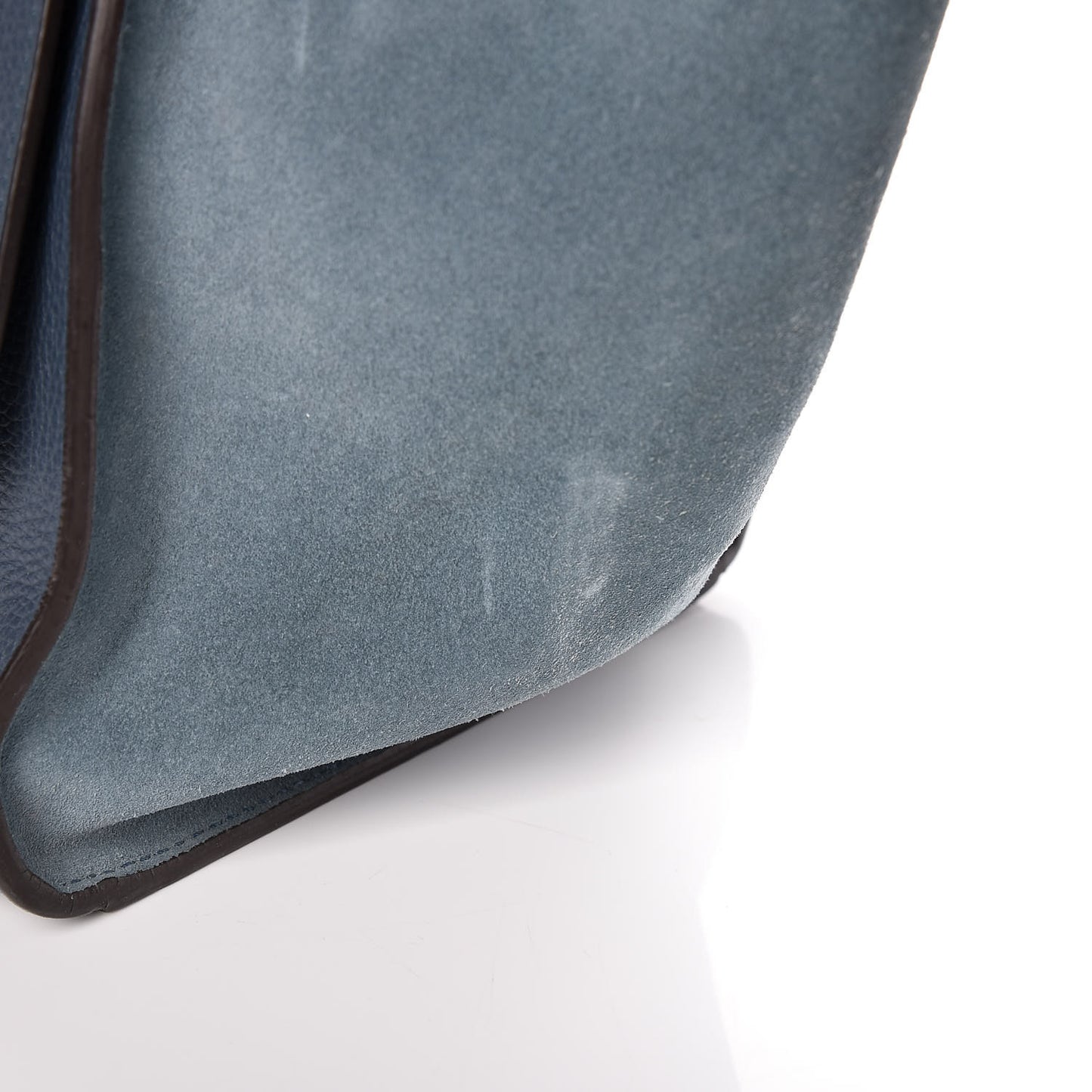Drummed Calfskin Suede Medium Trapeze Orage